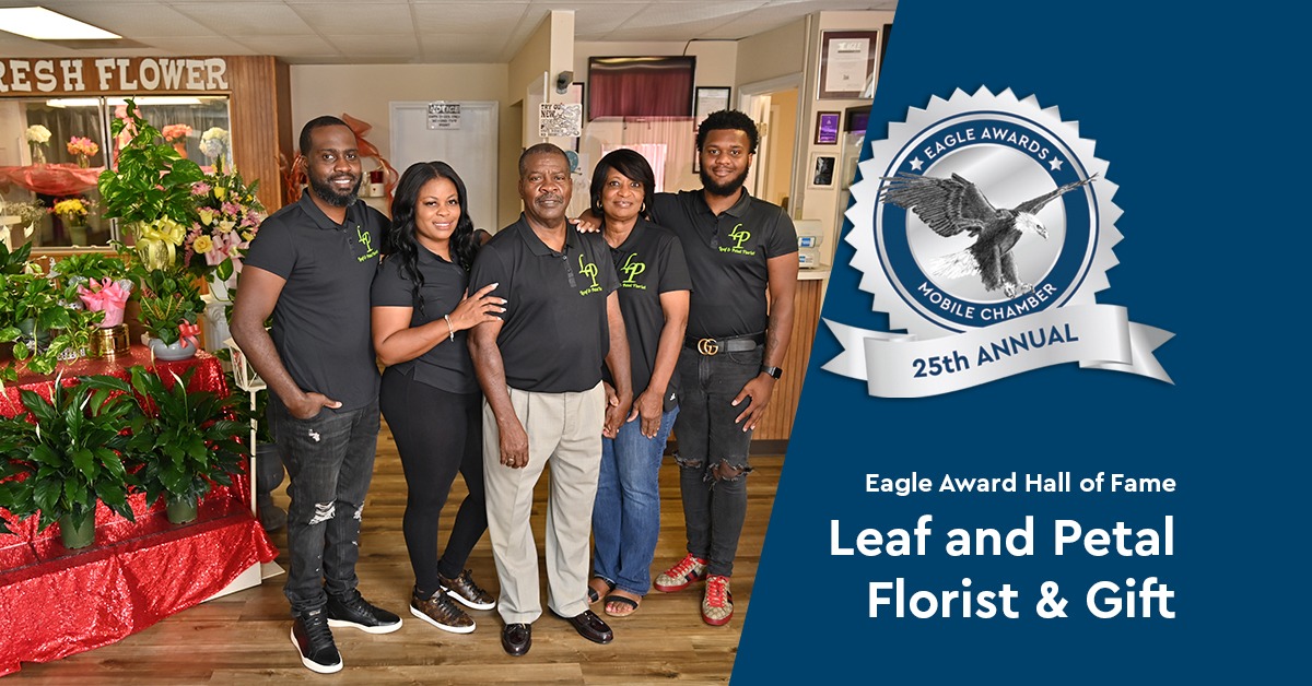 EAGLE AWARD HALL OF FAME - Leaf and Petal Florist & Gift - Mobile Chamber