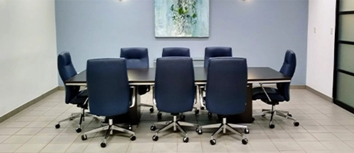 photo of conference table and chairs