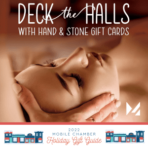 2022 Mobile Chamber Holiday Gift Guide - Hand & Stone Massage and Facial Spa Mobile